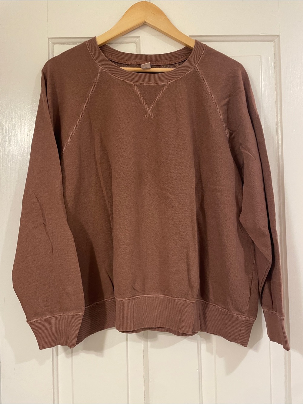 LOT OF 2 - Old Navy Women's Crewneck Sweatshirts in Brown and Orange
